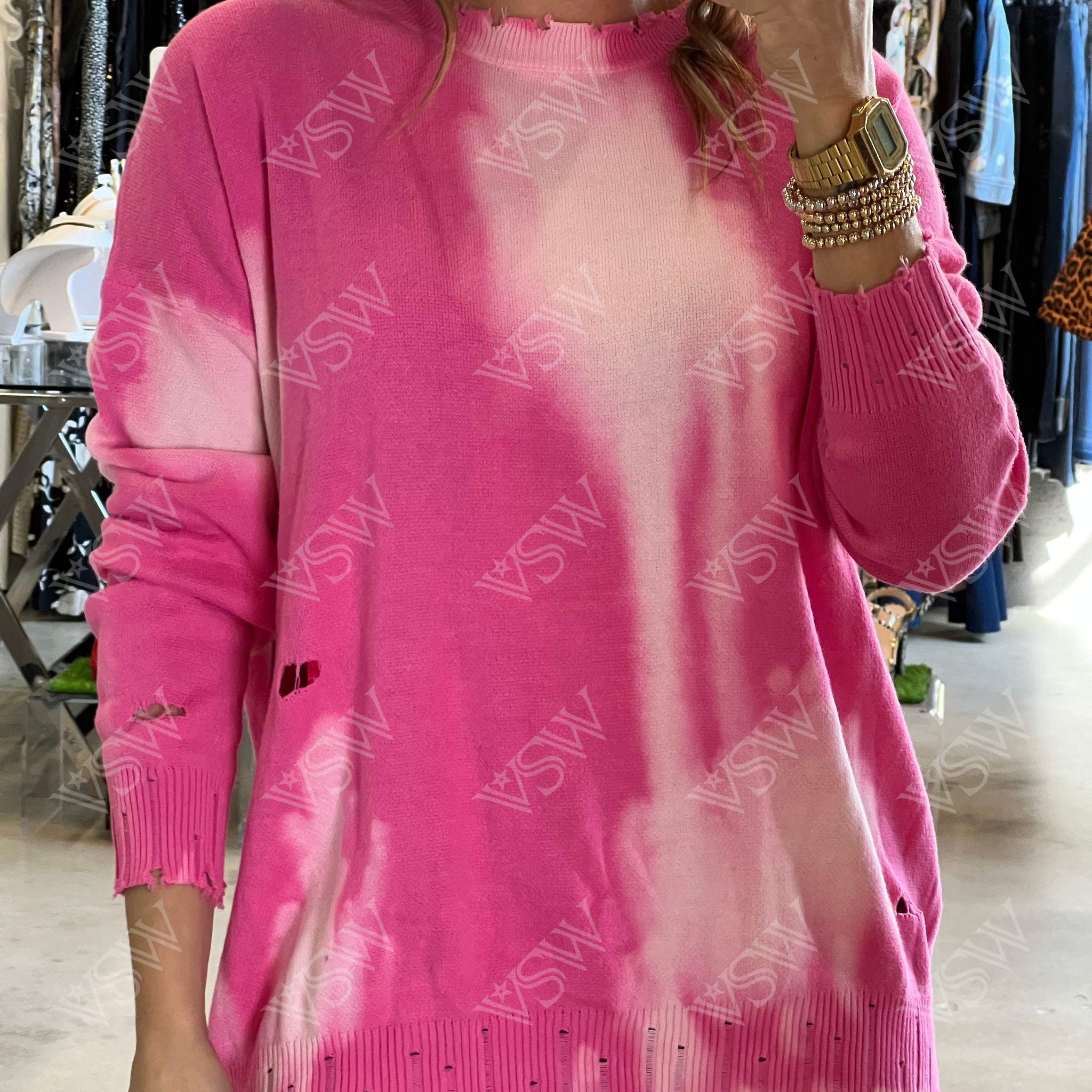 Sweater Pink - Sweater from [store] by LA - women top